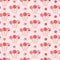 Vector lollipop seamless pattern on the pink background.