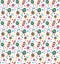 Vector lollipops seamless pattern. Cartoon doodle sweet candy ba