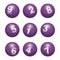 Vector Lottery / Bingo Number Balls Set - 1 to 9