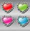 Vector love buttons