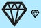 Vector Lowpoly Diamond Icon