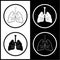 Vector lungs icons