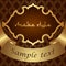Vector luxury damask pattern in Arabian style. The mockup for the package design, labels, backgrounds, cards, invitations.