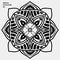 Vector luxury ornamental abstract ramadan mandala pattern indian motif diwali rangoli indian puja alpona
