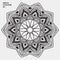 Vector luxury ornamental abstract ramadan mandala pattern indian motif diwali rangoli indian puja alpona