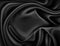 Vector luxury realistic black silk, satin textile