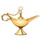 Vector Magic Golden Lamp