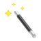 Vector Magic Wand Relistic icon with star and sparkle. Real Magi