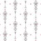 Vector Magical Forest Totem on White seamless pattern background