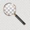 Vector Magnifier on a Transparent Background. Magnifying Glass Icon. Search, Research, Detective or Investigation Icon