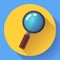 Vector Magnifying Glass Search Icon. Flat design style.