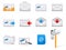 vector mail icons