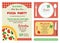 Vector Make Your Own Pizza Party Invitation Set