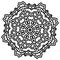 vector Mandala symbols, repeated pattern illustration for christmas
