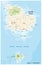 Vector map of the Australian Pacific island of Norfolk Island