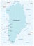 Vector map of the autonomous state of Greenland