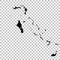 Vector map Bahamas. Isolated vector Illustration. Black on White background.