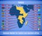 Vector map and flags of the Common Market for Eastern and Southern Africa COMESA
