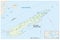 Vector map of Isle Royale National Park in Lake Superior, Michigan, USA