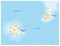 Vector map of the mascara islands la reunion and martinique