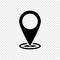 Vector map pin icon. map pointer