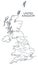 Vector map of United kingdom