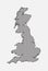 Vector map United Kingdom, template Europe country