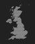 Vector map United Kingdom template outline country