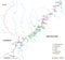 Vector map of the wine growing areas on the Moselle River, Germany