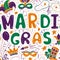 Vector Mardi Gras background