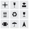 Vector marking of cargo icons set