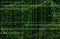 Vector Matrix Data Digital Background, Bright Green Color, Binary Code Concept, Big Data.