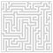 Vector maze isolated on white background