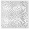 Vector maze isolated on white background