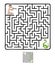 Vector Maze, Labyrinth with Snake and Fakir