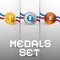 Vector Medals Set