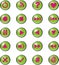 Vector media Icons green