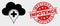 Vector Medical Cloud Icon and Distress Impotence Watermark