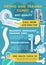 Vector medical poster for ortho and trauma clinic