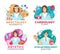 Vector medicine icons with doctors