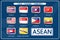 Vector : Member of Asean economic community