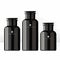 Vector Mens Jar & Stopper for Cosmetics Beauty Medical Haircare Healthcare Skincare Spa Essence In Noir Black Modern Monochrome St