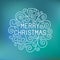 Vector merry christmas hand lettering