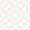 Vector mesh seamless pattern with thin plaited wavy lines. Golden tissue, lace