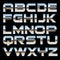 Vector metal font