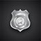 Vector metal Police Badge eps 10