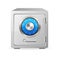 Vector metal safe icon. Security concept