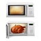 Vector microwave with roasted turkey or chicken