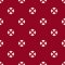 Vector minimalist floral geometric seamless pattern. Burgundy and white color