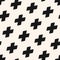 Vector minimalist geometric seamless pattern with crosses in diagonal array
